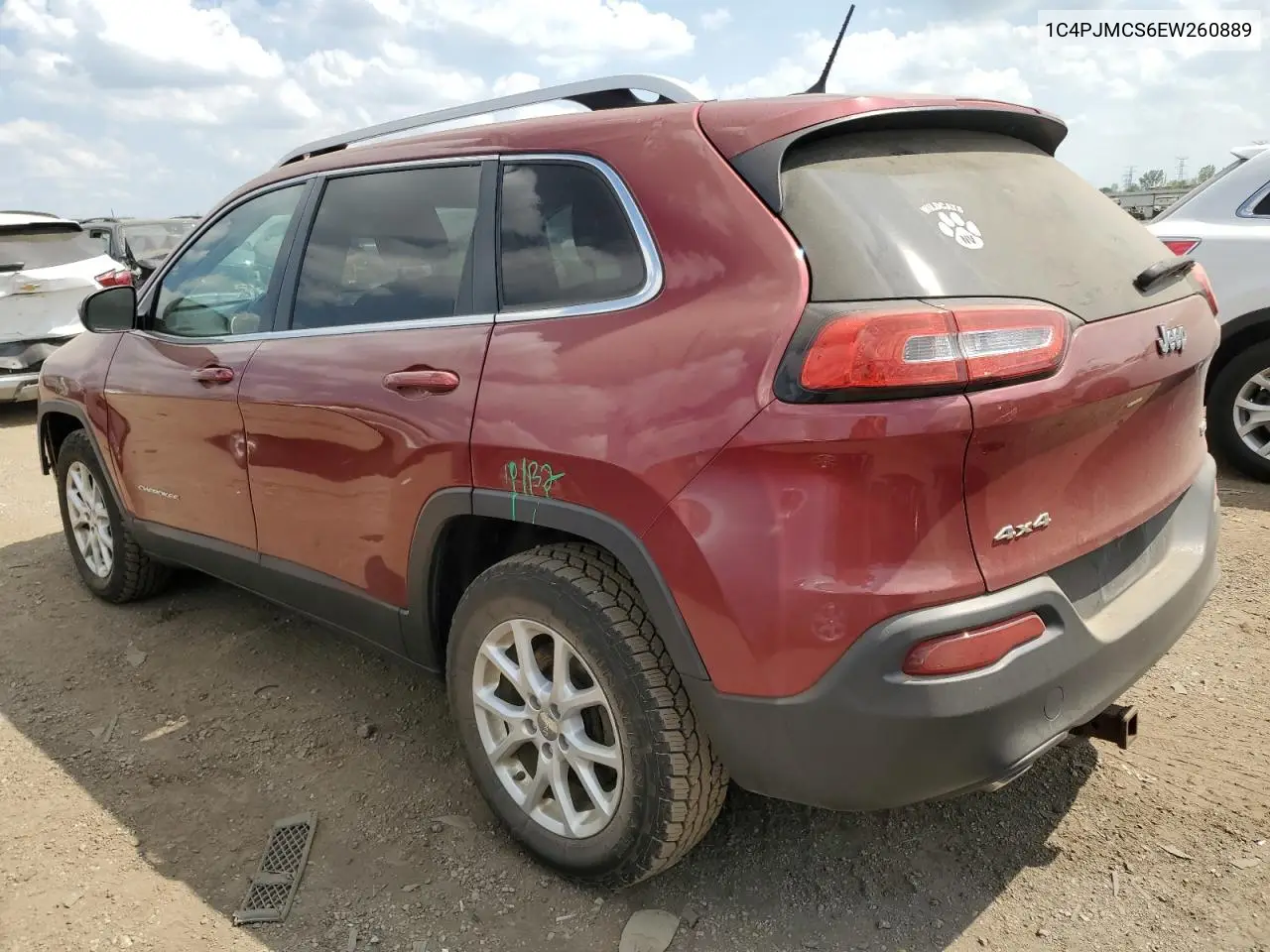 2014 Jeep Cherokee Latitude VIN: 1C4PJMCS6EW260889 Lot: 56066565