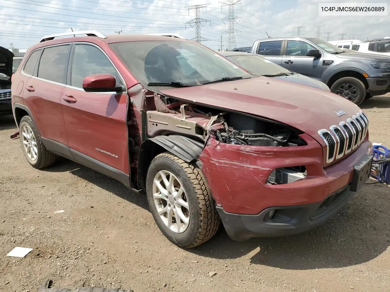 2014 Jeep Cherokee Latitude VIN: 1C4PJMCS6EW260889 Lot: 56066565