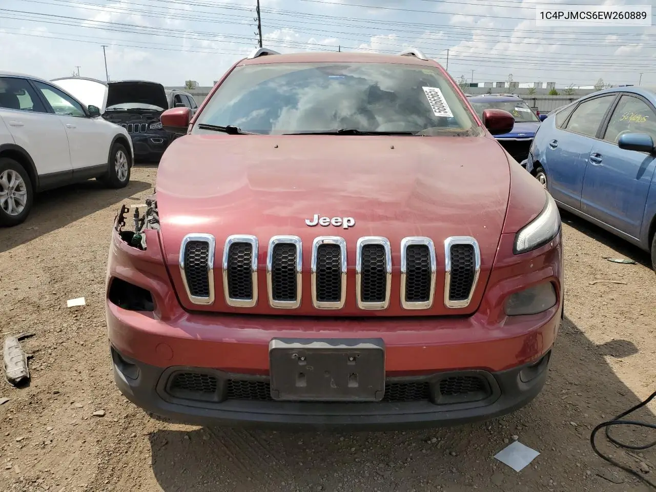 2014 Jeep Cherokee Latitude VIN: 1C4PJMCS6EW260889 Lot: 56066565
