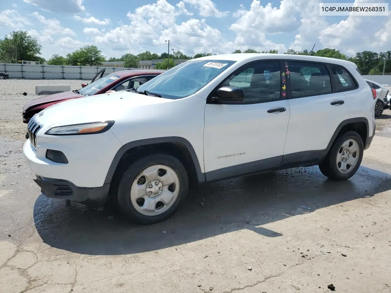 2014 Jeep Cherokee Sport VIN: 1C4PJMAB8EW268351 Lot: 56726105