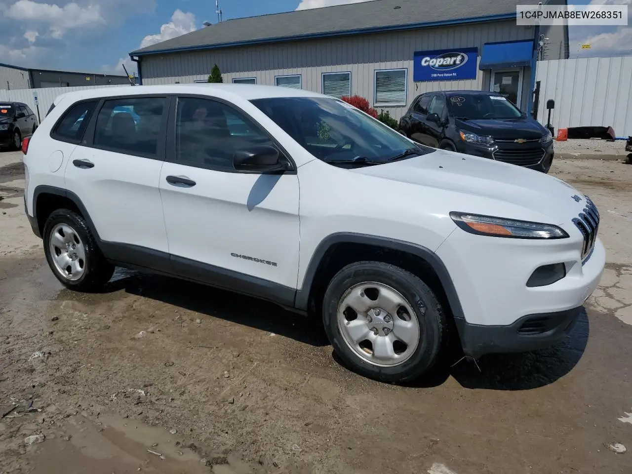 2014 Jeep Cherokee Sport VIN: 1C4PJMAB8EW268351 Lot: 56726105