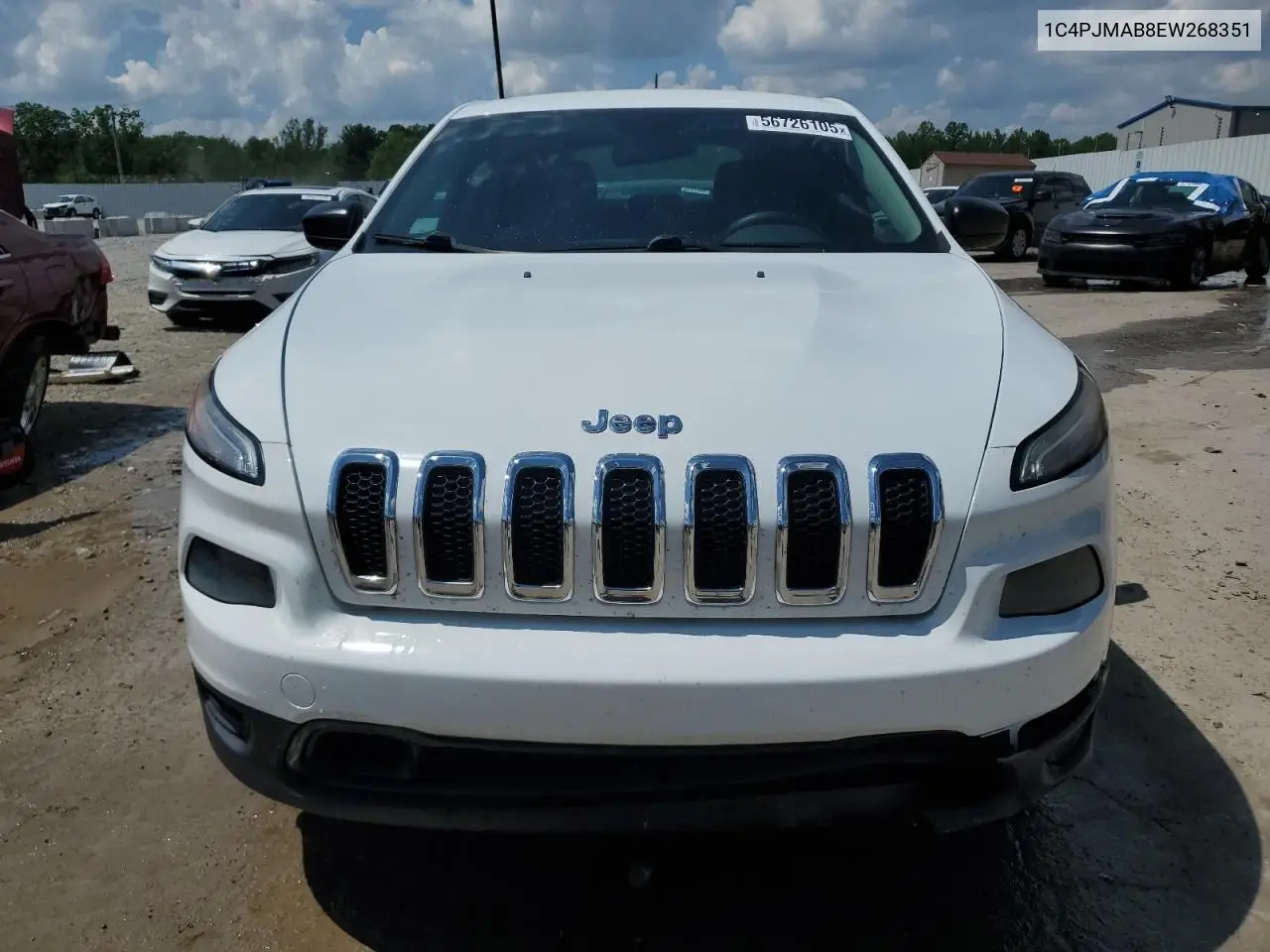 2014 Jeep Cherokee Sport VIN: 1C4PJMAB8EW268351 Lot: 56726105