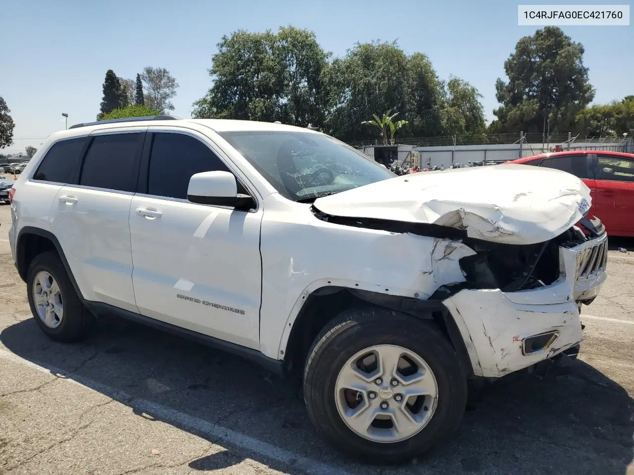 2014 Jeep Grand Cherokee Laredo VIN: 1C4RJFAG0EC421760 Lot: 56761795