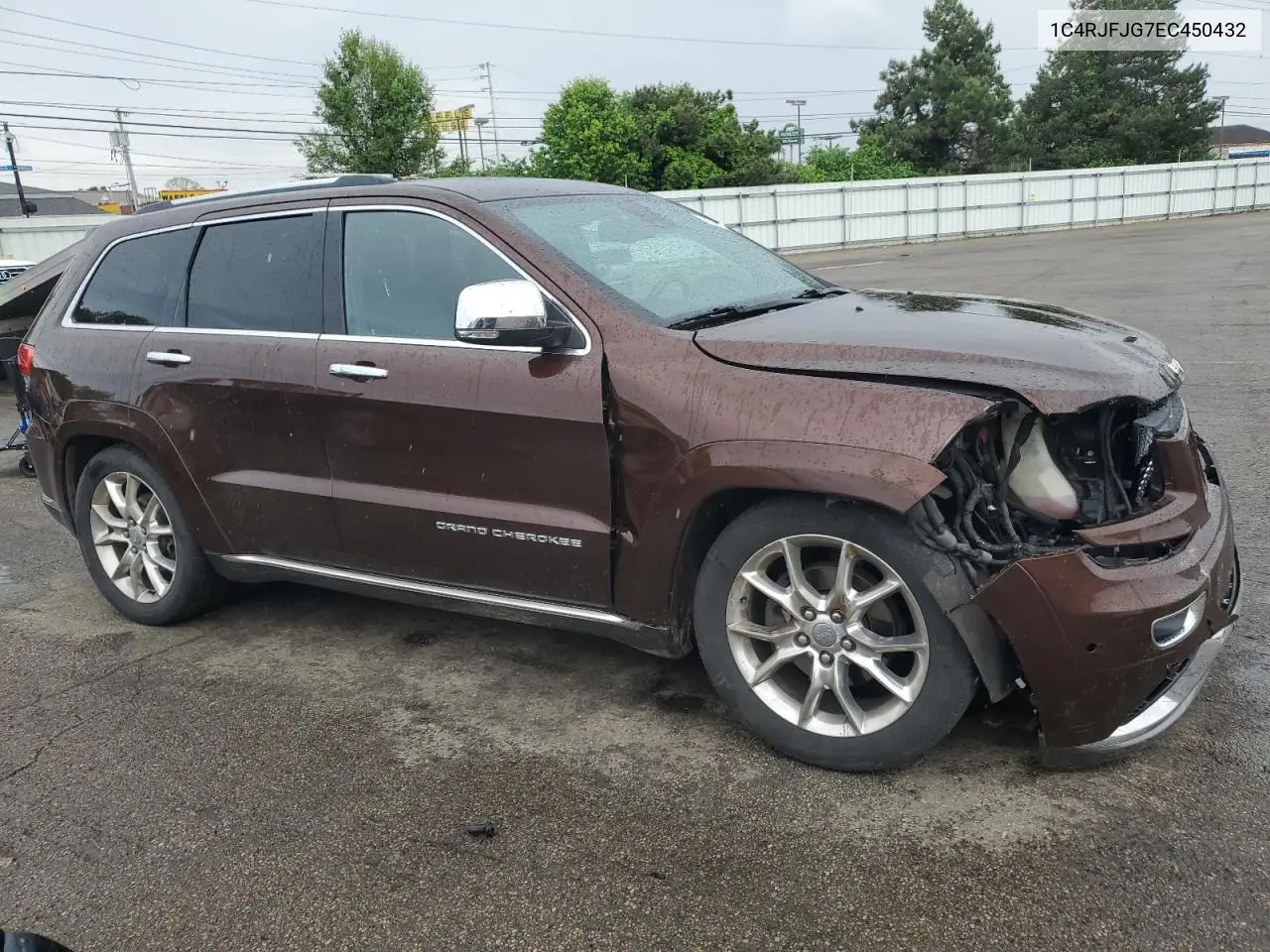 2014 Jeep Grand Cherokee Summit VIN: 1C4RJFJG7EC450432 Lot: 56924325