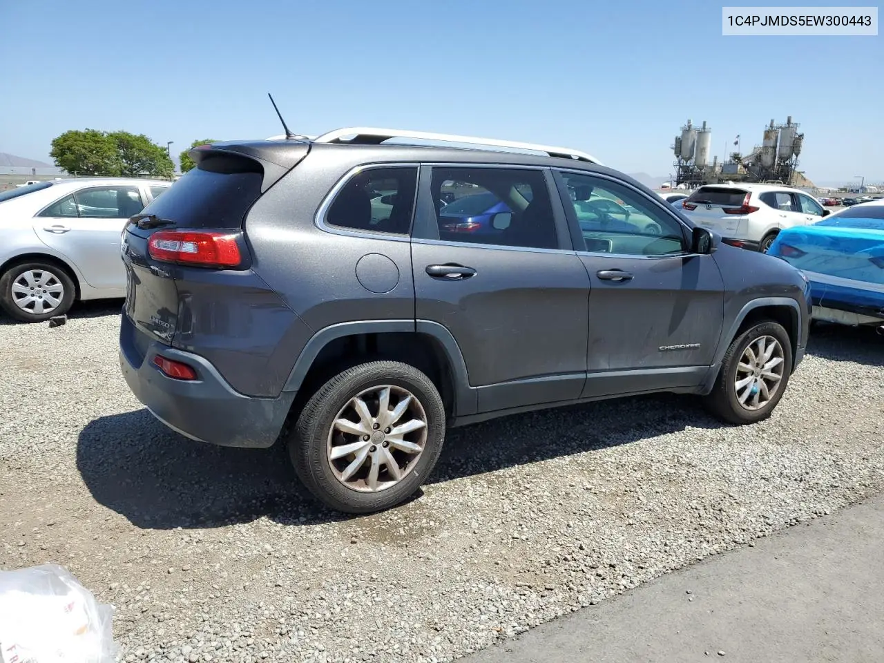 2014 Jeep Cherokee Limited VIN: 1C4PJMDS5EW300443 Lot: 57116475