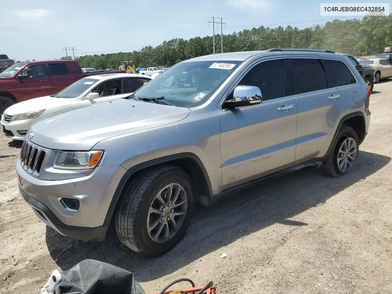 2014 Jeep Grand Cherokee Limited VIN: 1C4RJEBG8EC432854 Lot: 57140265