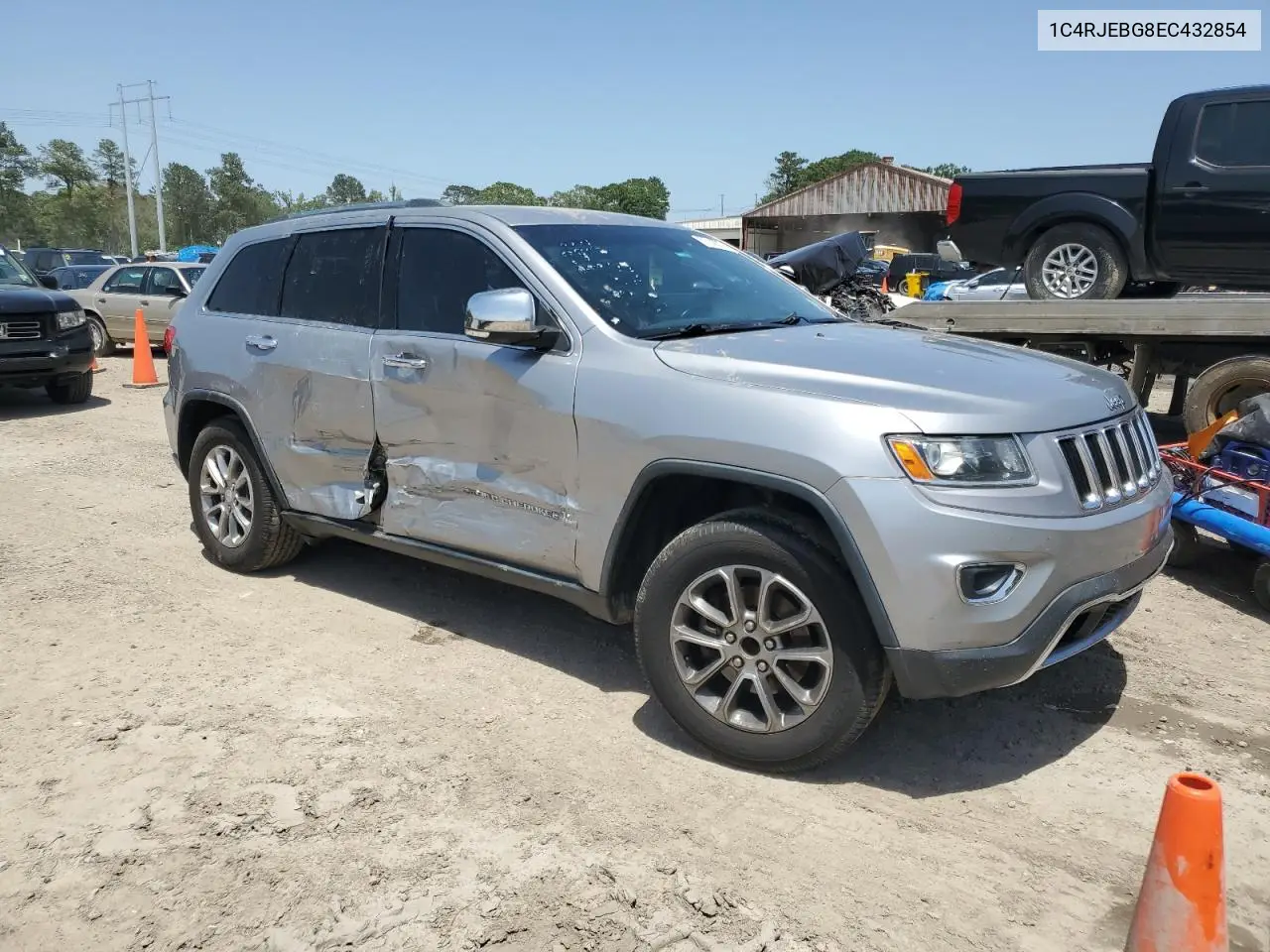 2014 Jeep Grand Cherokee Limited VIN: 1C4RJEBG8EC432854 Lot: 57140265
