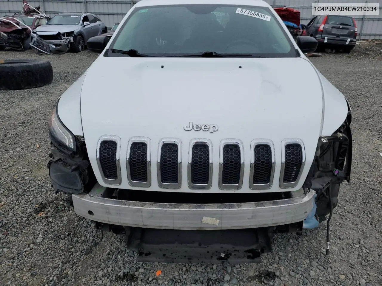 2014 Jeep Cherokee Sport VIN: 1C4PJMAB4EW210334 Lot: 57355835