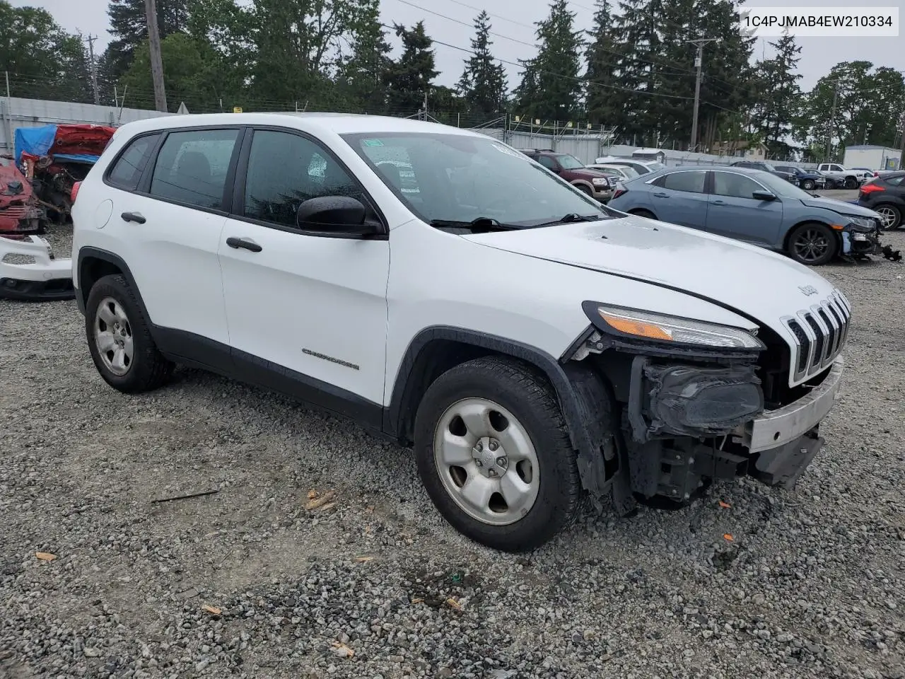 2014 Jeep Cherokee Sport VIN: 1C4PJMAB4EW210334 Lot: 57355835