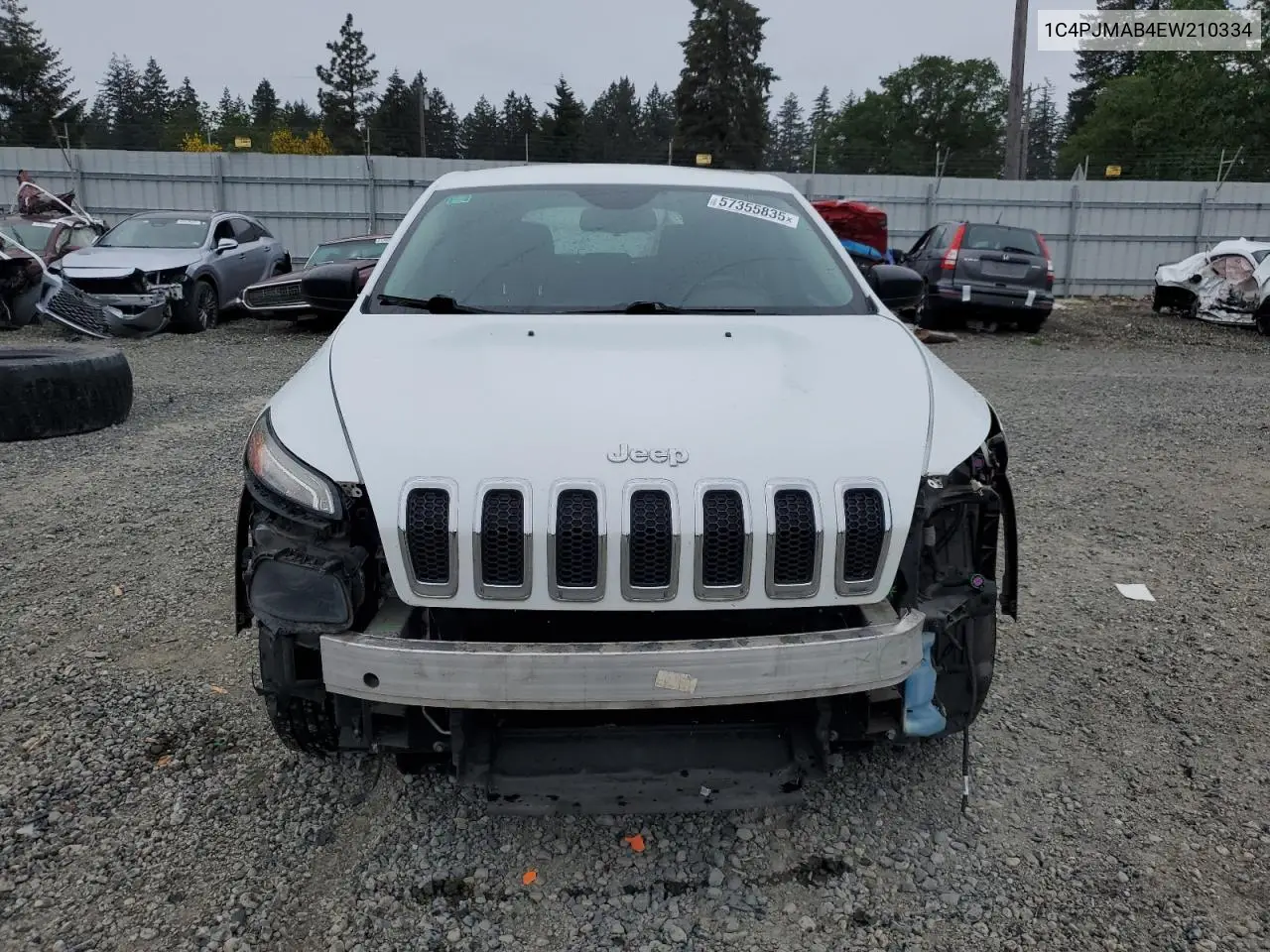 2014 Jeep Cherokee Sport VIN: 1C4PJMAB4EW210334 Lot: 57355835
