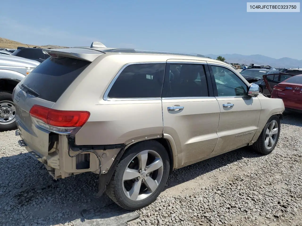 2014 Jeep Grand Cherokee Overland VIN: 1C4RJFCT8EC323750 Lot: 61102675