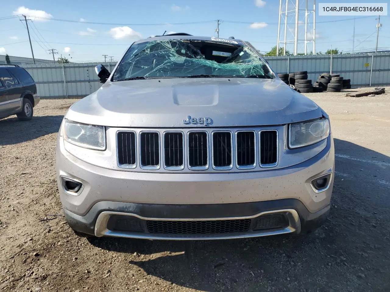 2014 Jeep Grand Cherokee Limited VIN: 1C4RJFBG4EC316668 Lot: 62351285