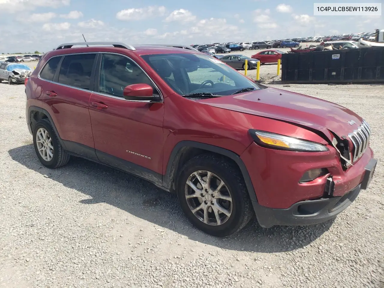 2014 Jeep Cherokee Latitude VIN: 1C4PJLCB5EW113926 Lot: 62419665