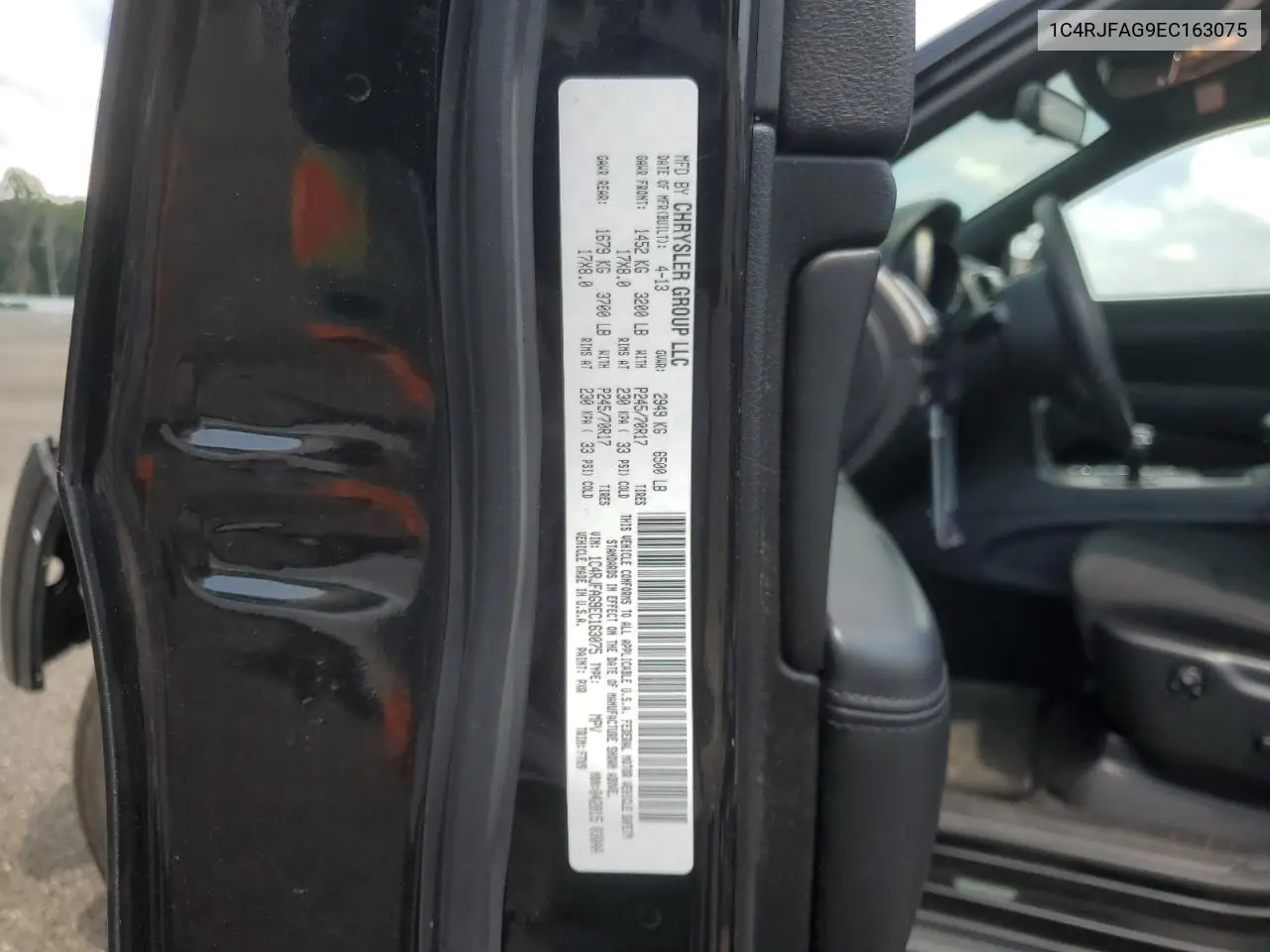 2014 Jeep Grand Cherokee Laredo VIN: 1C4RJFAG9EC163075 Lot: 62764645