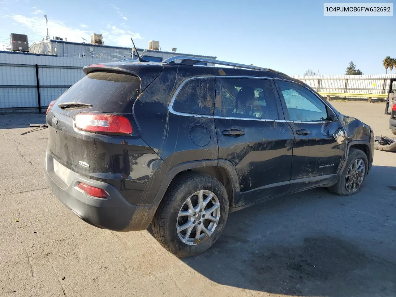 2015 Jeep Cherokee Latitude VIN: 1C4PJMCB6FW652692 Lot: 43406435