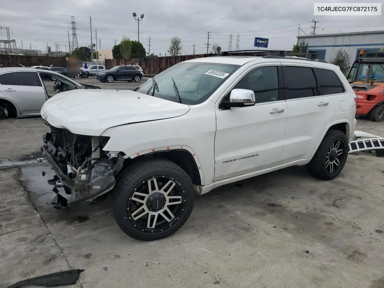 2015 Jeep Grand Cherokee Overland VIN: 1C4RJECG7FC872175 Lot: 50653205