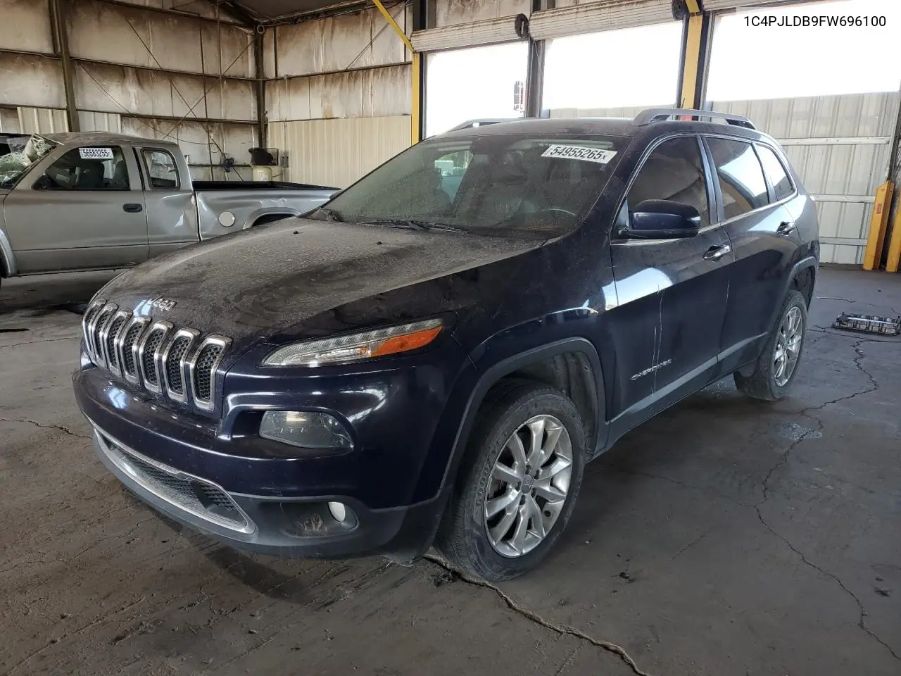 2015 Jeep Cherokee Limited VIN: 1C4PJLDB9FW696100 Lot: 54955265