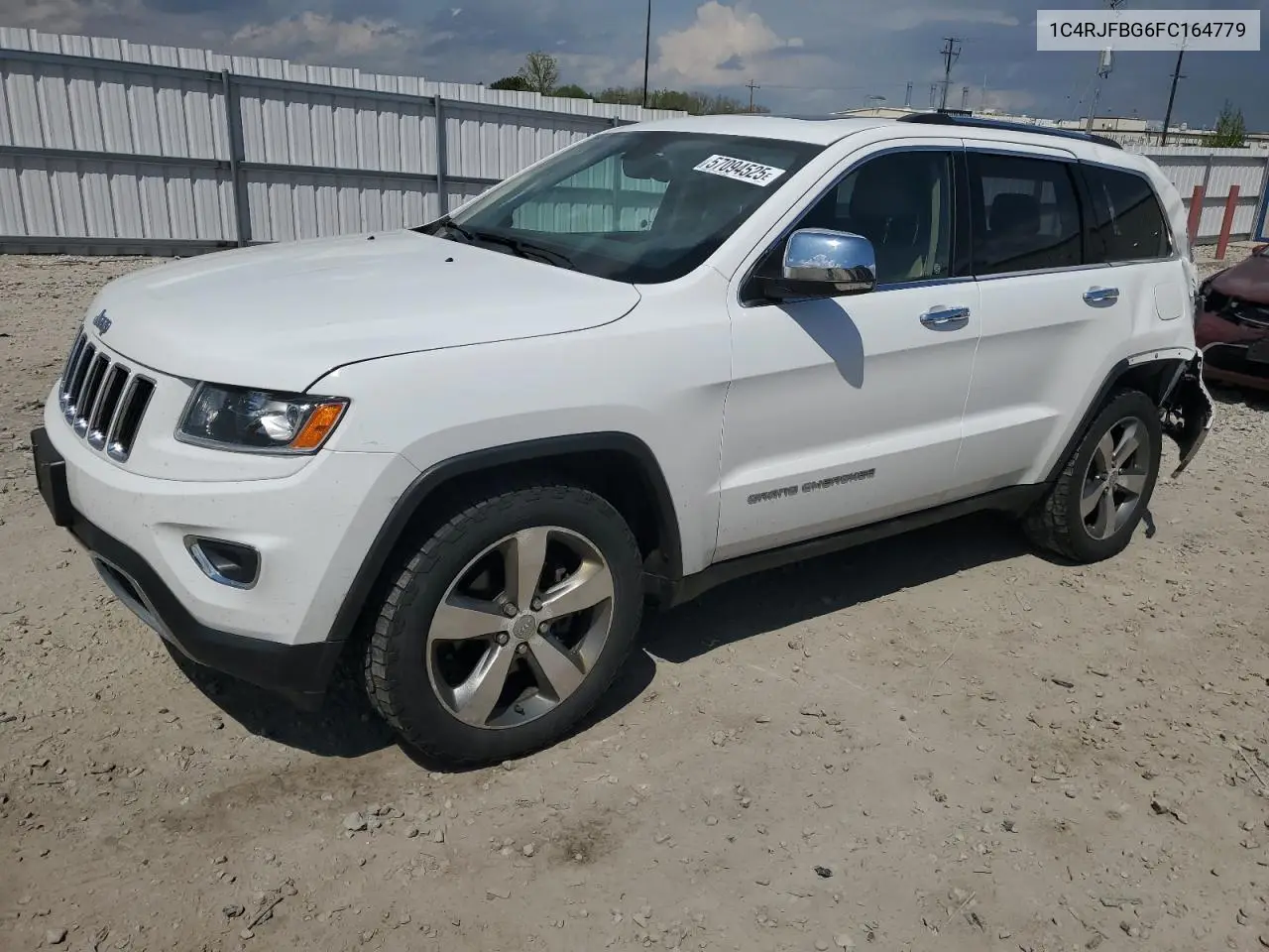 2015 Jeep Grand Cherokee Limited VIN: 1C4RJFBG6FC164779 Lot: 57094525