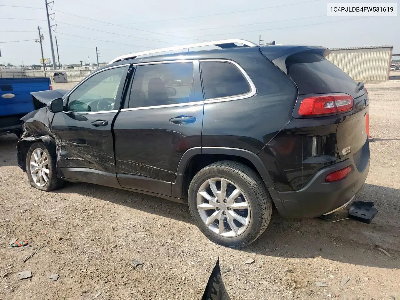 2015 Jeep Cherokee Limited VIN: 1C4PJLDB4FW531619 Lot: 57136185
