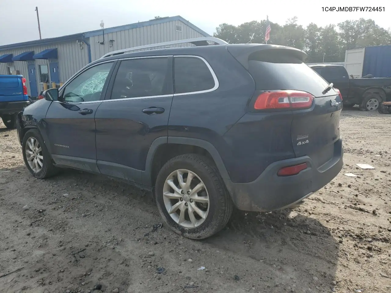 2015 Jeep Cherokee Limited VIN: 1C4PJMDB7FW724451 Lot: 62153635