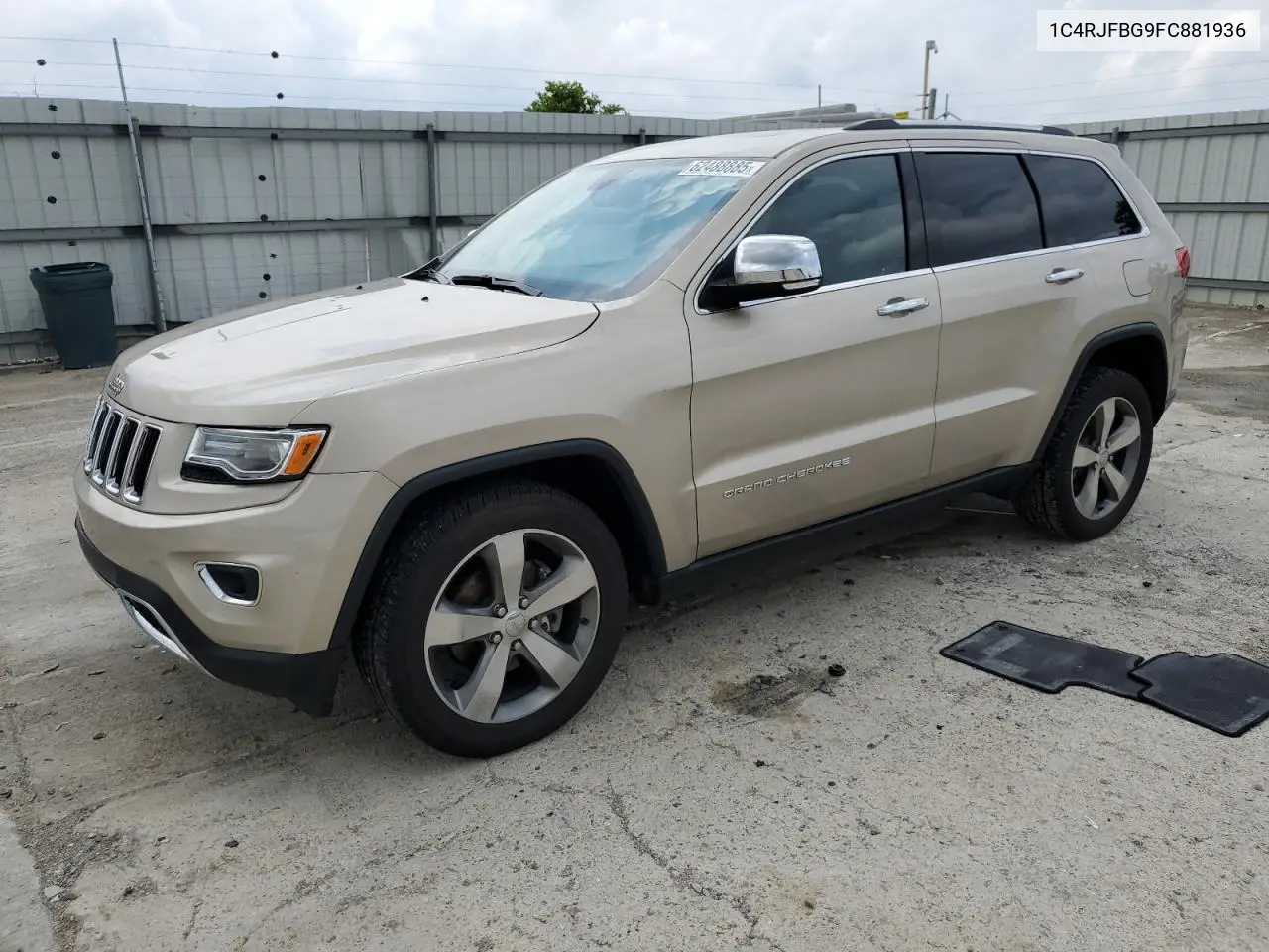 2015 Jeep Grand Cherokee Limited VIN: 1C4RJFBG9FC881936 Lot: 62488885