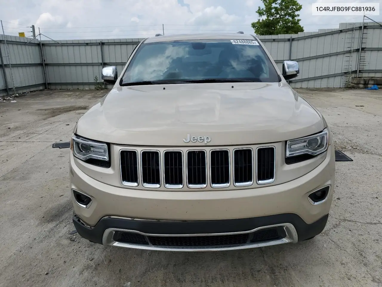 2015 Jeep Grand Cherokee Limited VIN: 1C4RJFBG9FC881936 Lot: 62488885