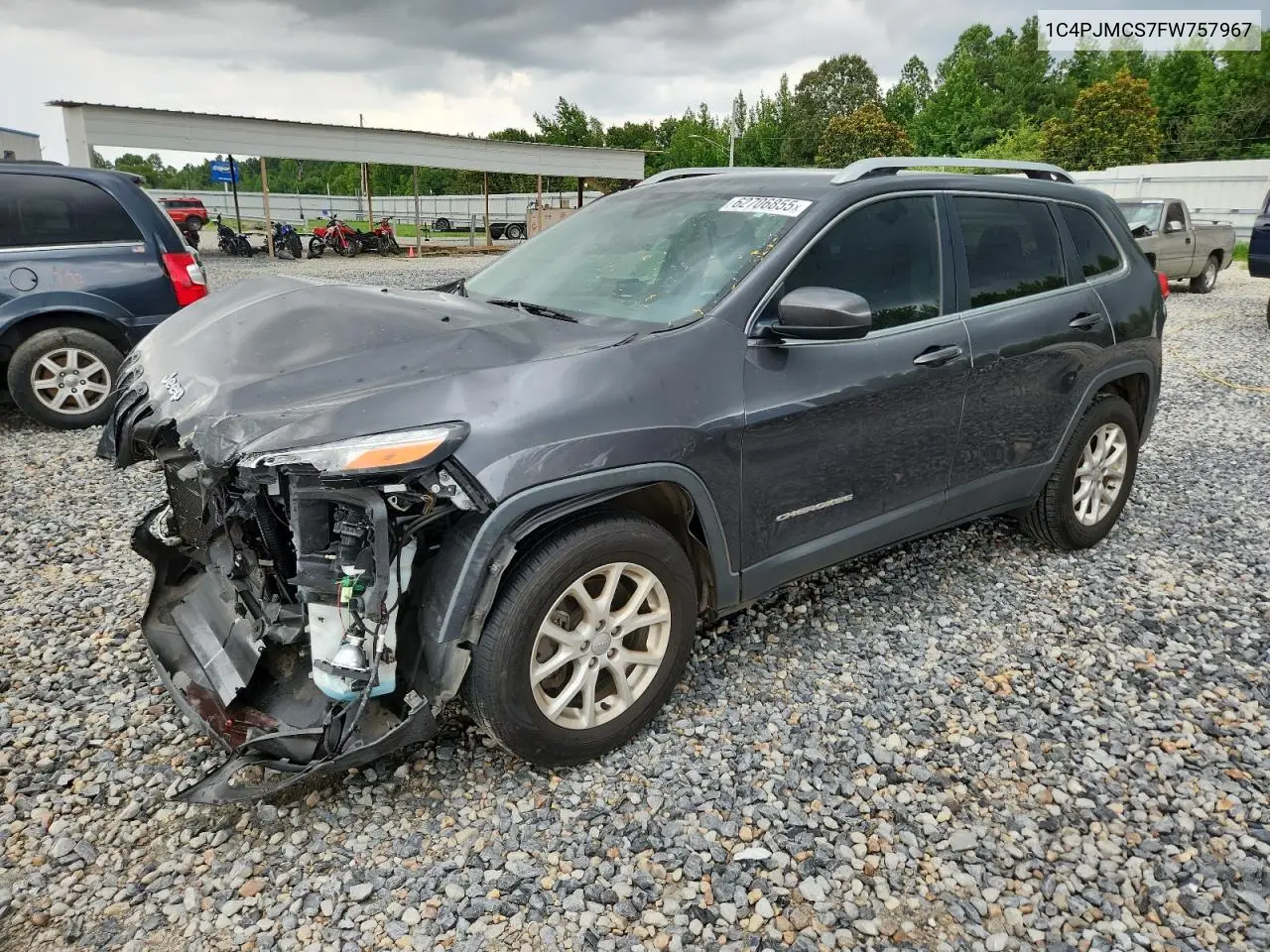 2015 Jeep Cherokee Latitude VIN: 1C4PJMCS7FW757967 Lot: 62706855