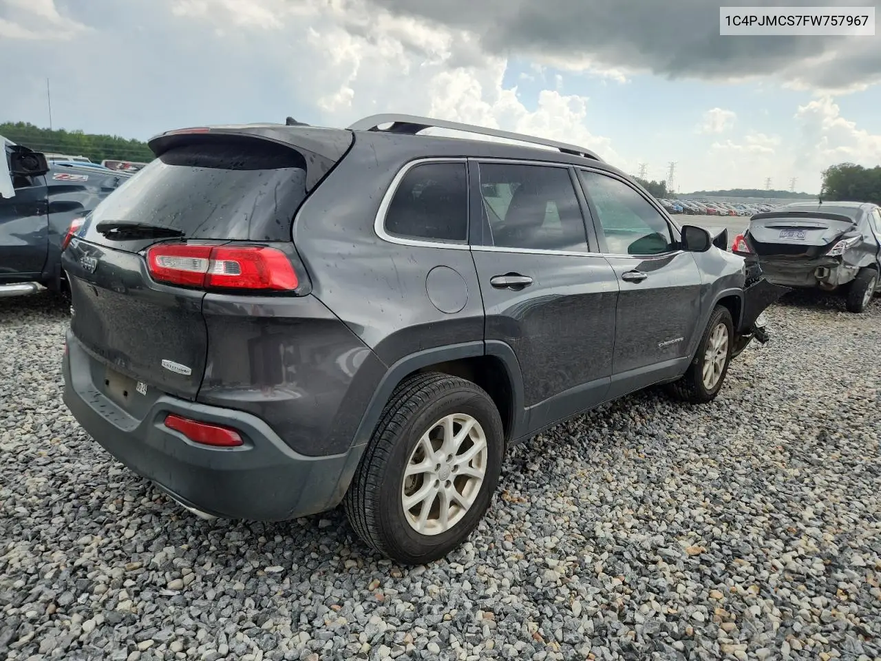 2015 Jeep Cherokee Latitude VIN: 1C4PJMCS7FW757967 Lot: 62706855