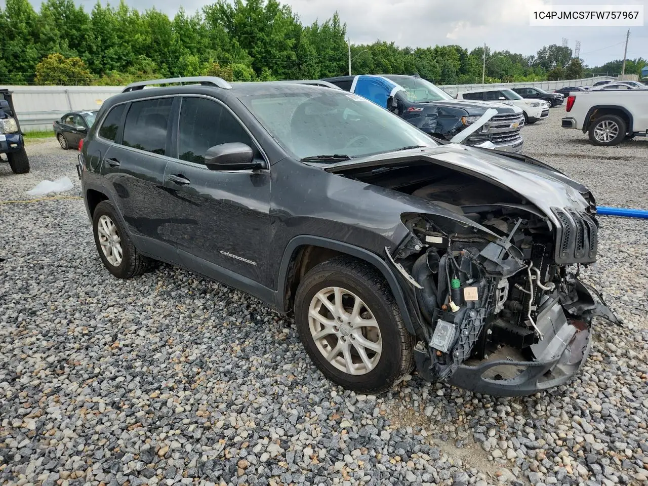 2015 Jeep Cherokee Latitude VIN: 1C4PJMCS7FW757967 Lot: 62706855