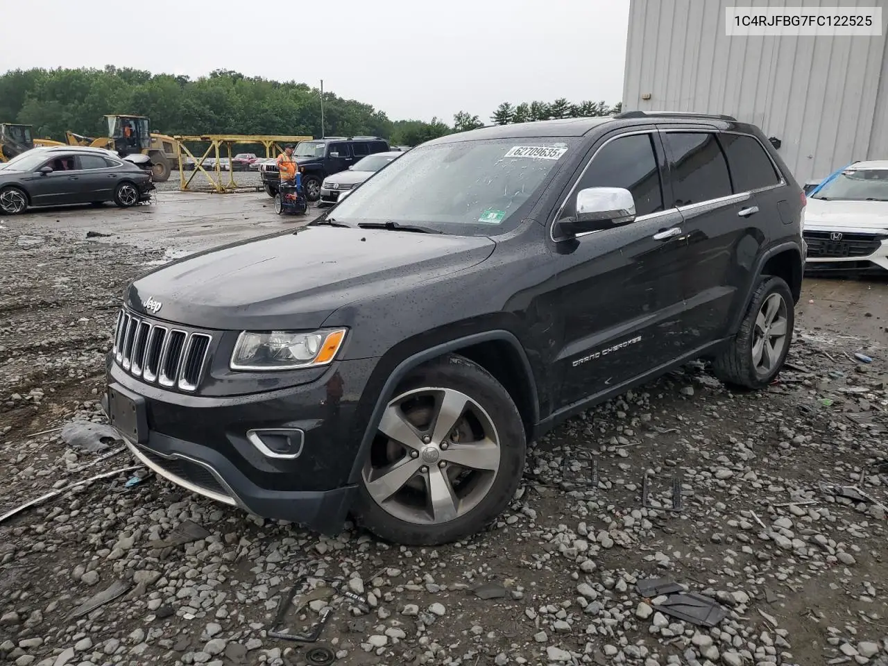 2015 Jeep Grand Cherokee Limited VIN: 1C4RJFBG7FC122525 Lot: 62709635
