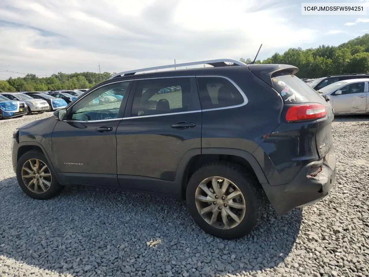 2015 Jeep Cherokee Limited VIN: 1C4PJMDS5FW594251 Lot: 63185455