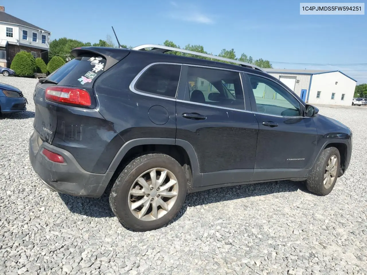 2015 Jeep Cherokee Limited VIN: 1C4PJMDS5FW594251 Lot: 63185455