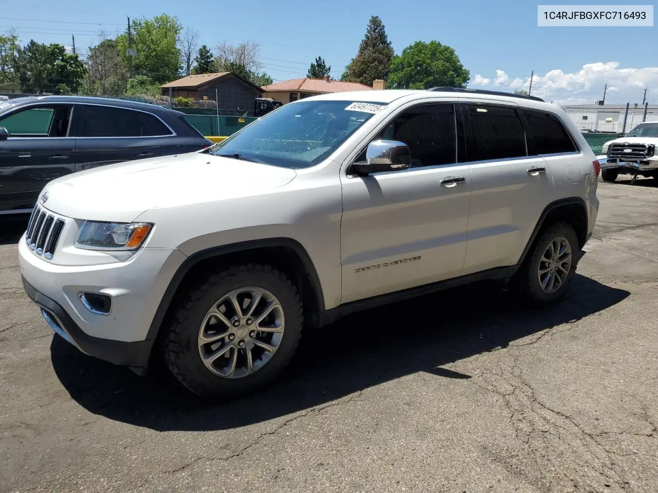 2015 Jeep Grand Cherokee Limited VIN: 1C4RJFBGXFC716493 Lot: 63497725