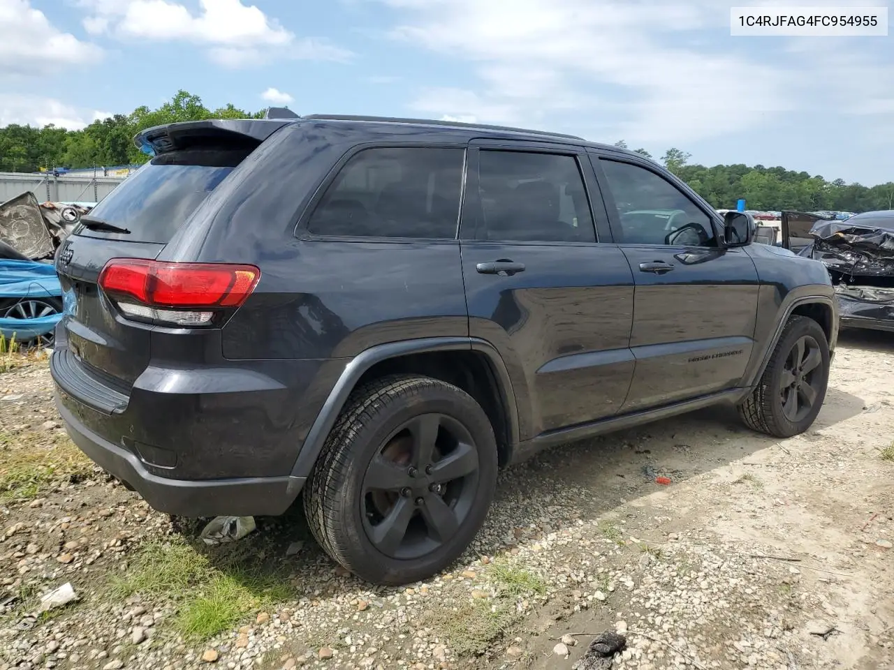 2015 Jeep Grand Cherokee Laredo VIN: 1C4RJFAG4FC954955 Lot: 65087995