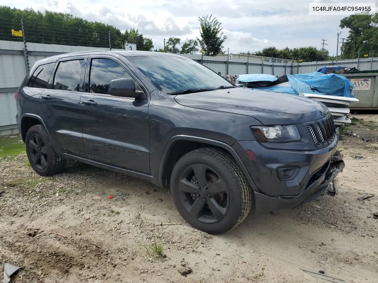 2015 Jeep Grand Cherokee Laredo VIN: 1C4RJFAG4FC954955 Lot: 65087995