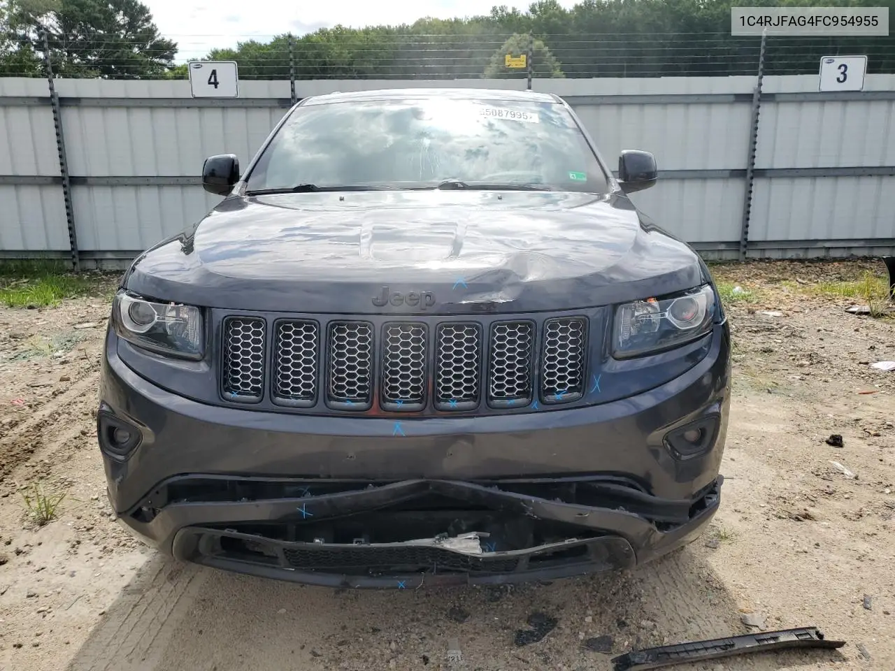 2015 Jeep Grand Cherokee Laredo VIN: 1C4RJFAG4FC954955 Lot: 65087995
