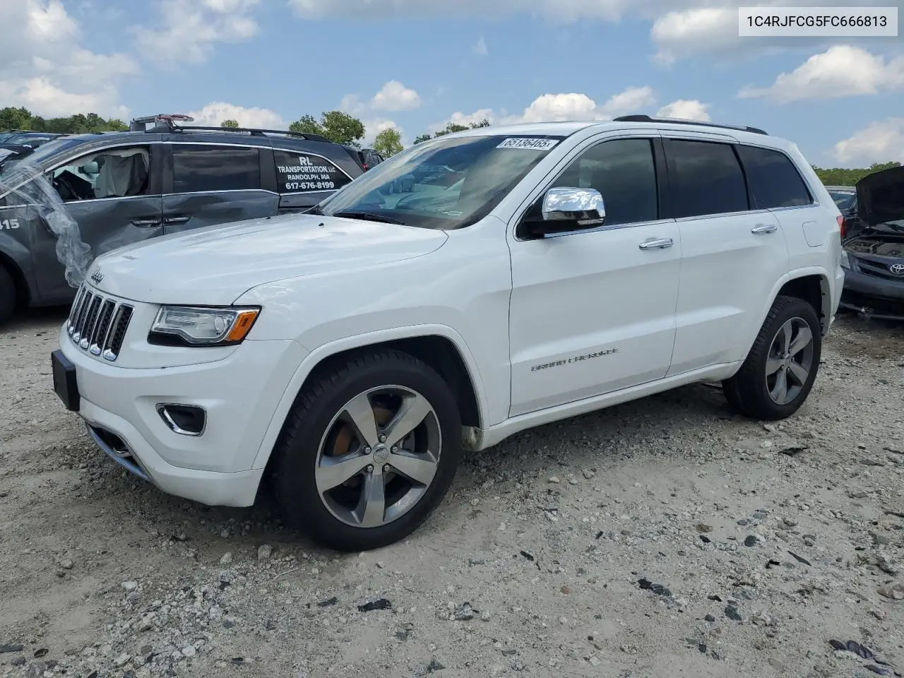 2015 Jeep Grand Cherokee Overland VIN: 1C4RJFCG5FC666813 Lot: 65136465