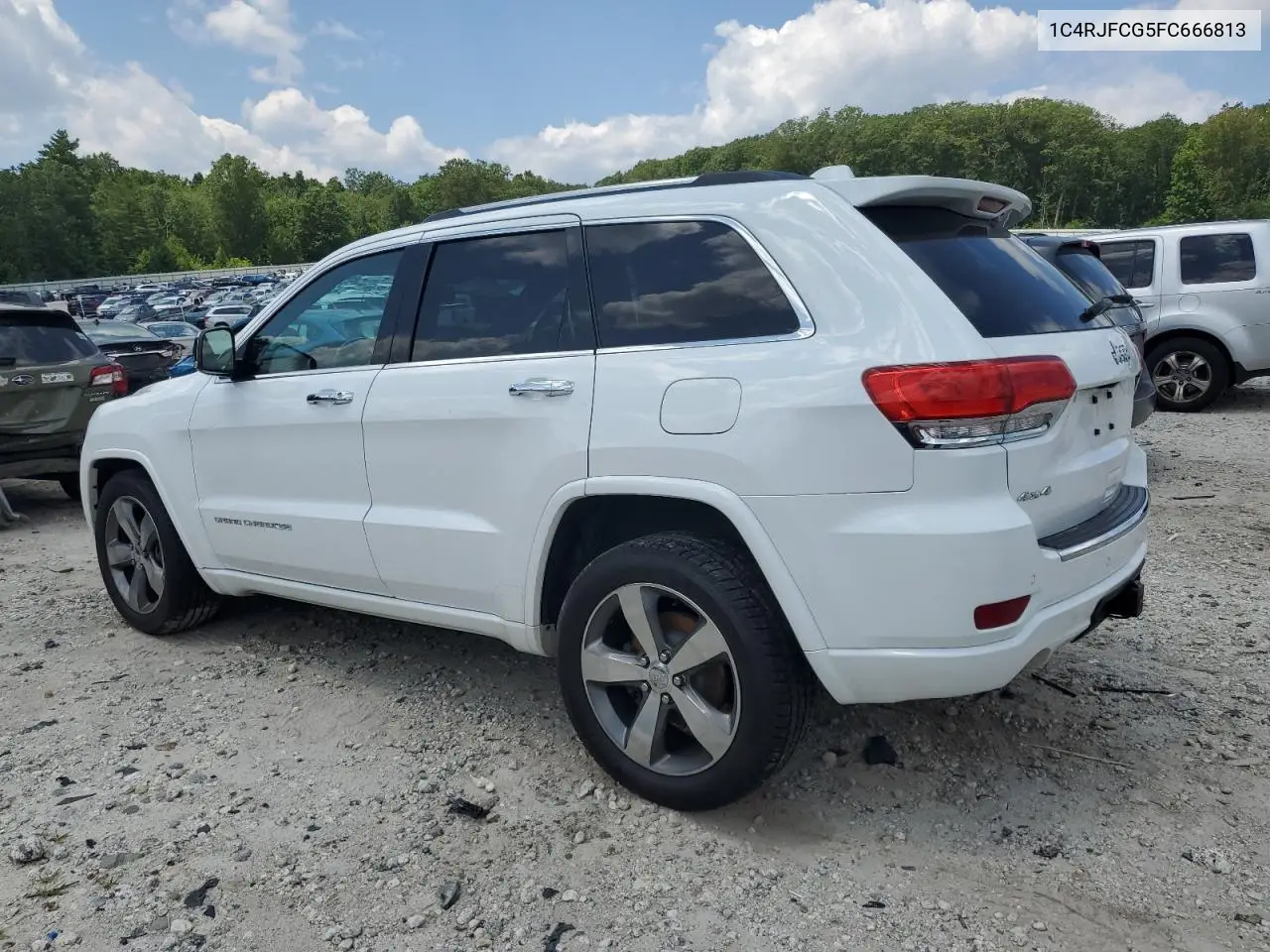 2015 Jeep Grand Cherokee Overland VIN: 1C4RJFCG5FC666813 Lot: 65136465