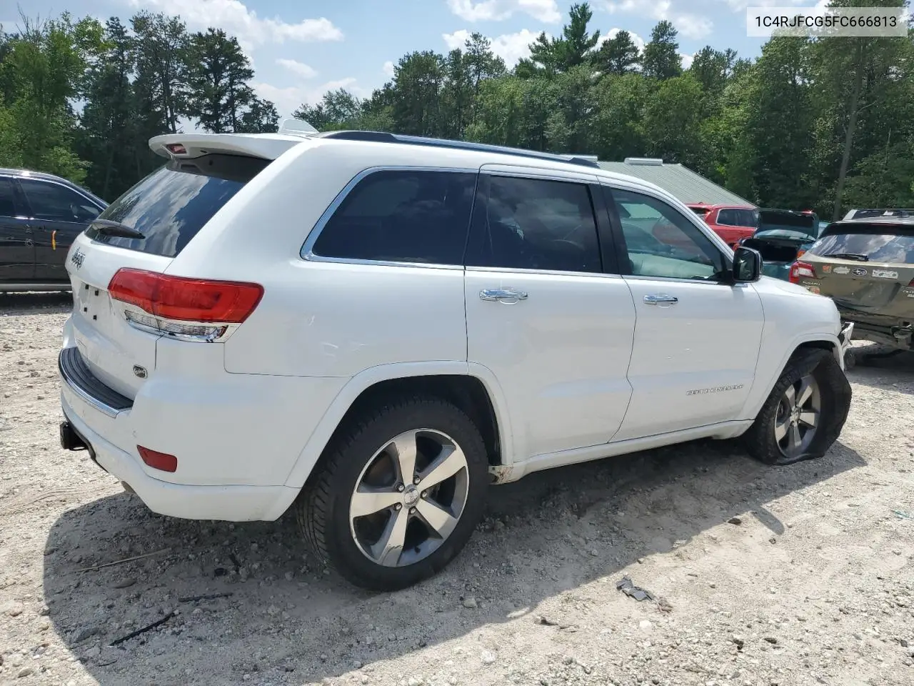 2015 Jeep Grand Cherokee Overland VIN: 1C4RJFCG5FC666813 Lot: 65136465