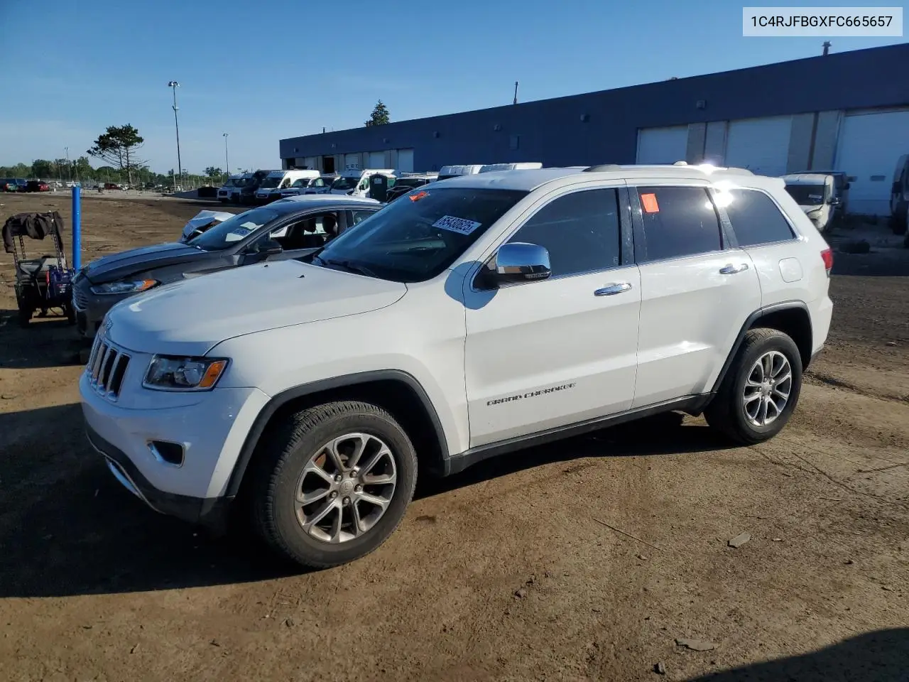 2015 Jeep Grand Cherokee Limited VIN: 1C4RJFBGXFC665657 Lot: 65430625