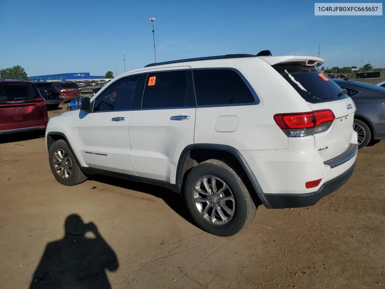2015 Jeep Grand Cherokee Limited VIN: 1C4RJFBGXFC665657 Lot: 65430625