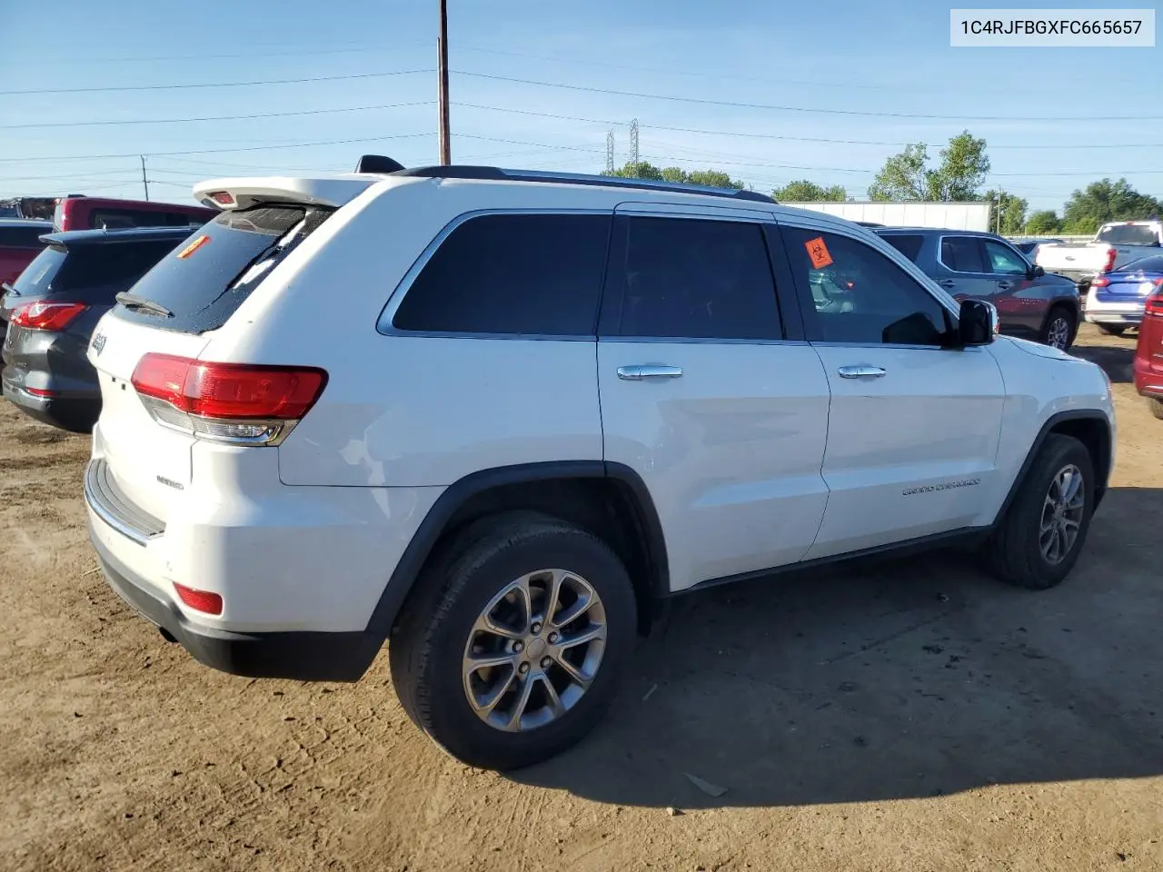 2015 Jeep Grand Cherokee Limited VIN: 1C4RJFBGXFC665657 Lot: 65430625