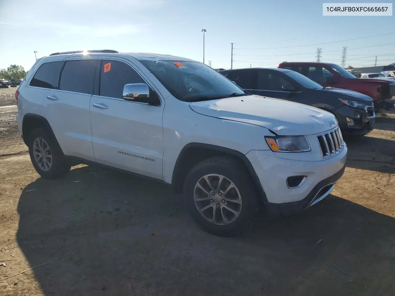 2015 Jeep Grand Cherokee Limited VIN: 1C4RJFBGXFC665657 Lot: 65430625