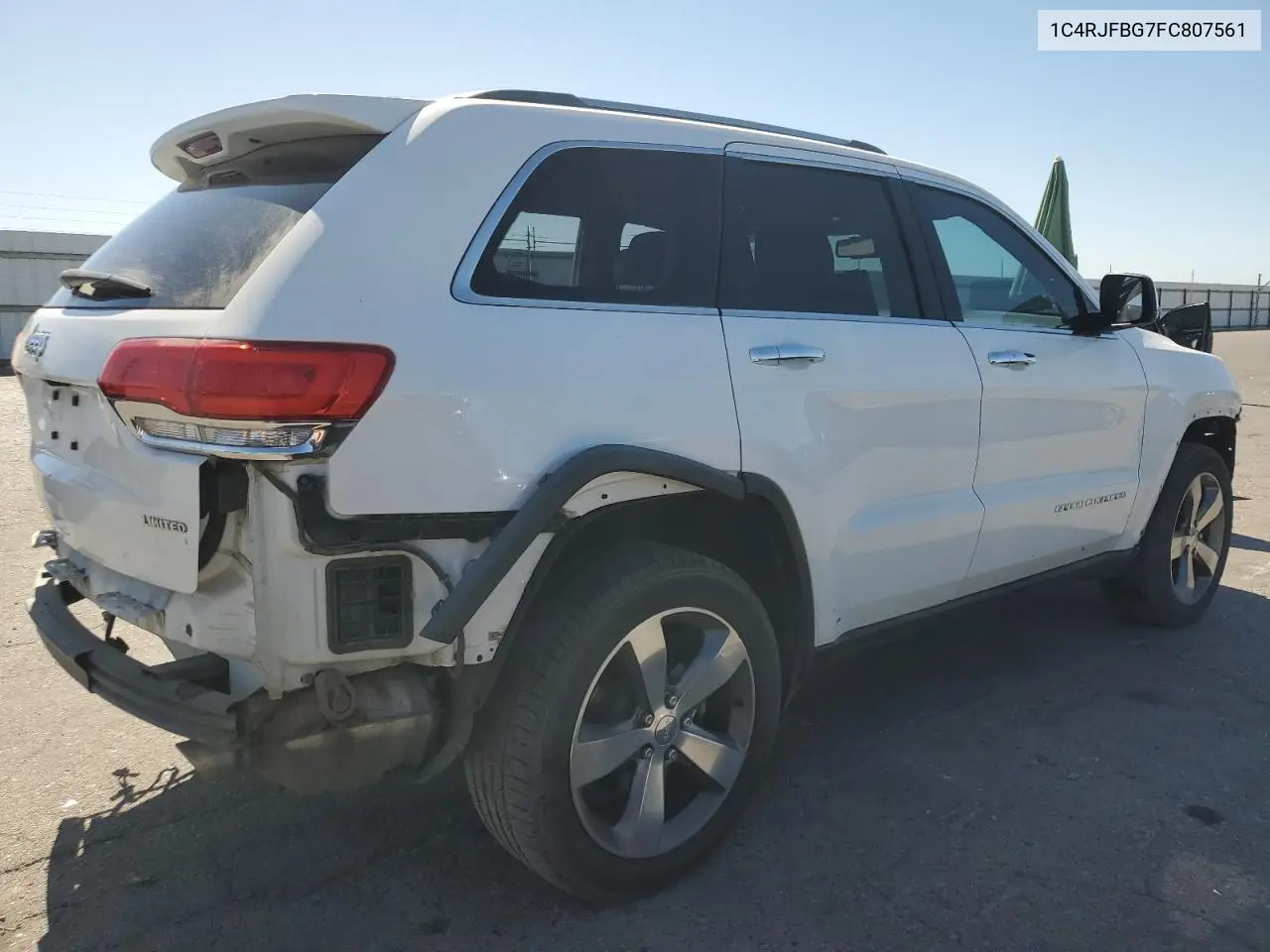 2015 Jeep Grand Cherokee Limited VIN: 1C4RJFBG7FC807561 Lot: 65595835