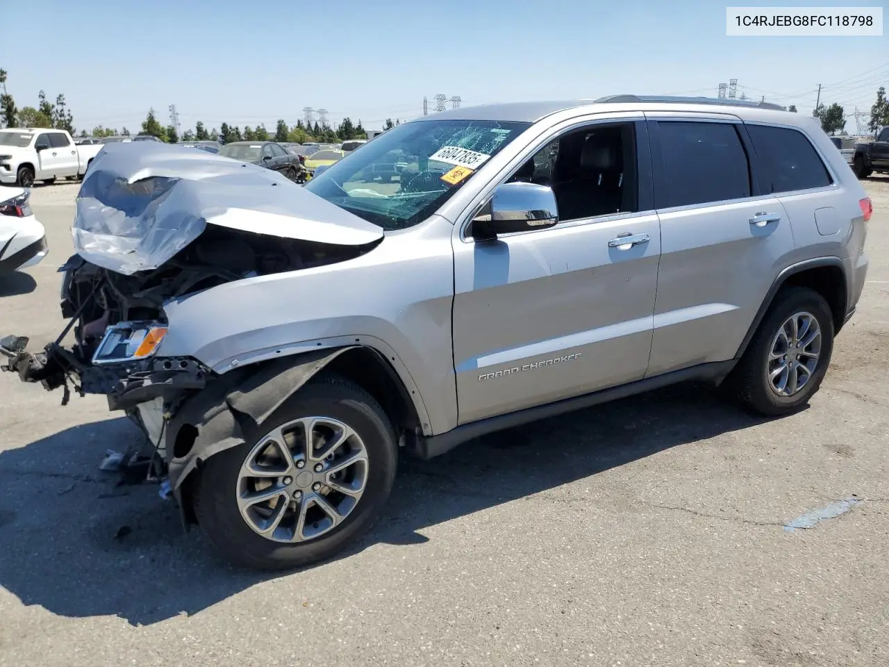 2015 Jeep Grand Cherokee Limited VIN: 1C4RJEBG8FC118798 Lot: 66047835
