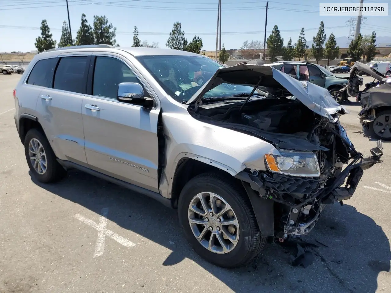 2015 Jeep Grand Cherokee Limited VIN: 1C4RJEBG8FC118798 Lot: 66047835