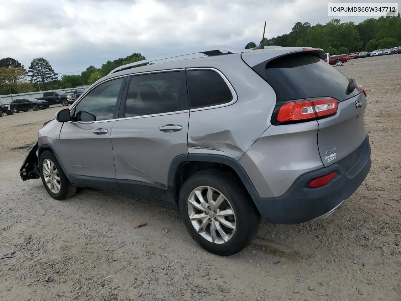 2016 Jeep Cherokee Limited VIN: 1C4PJMDS6GW347712 Lot: 53043135