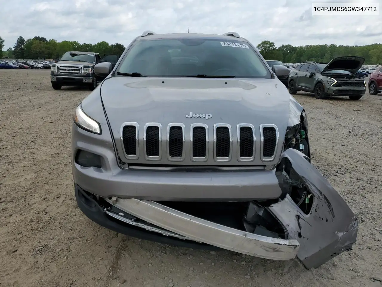 2016 Jeep Cherokee Limited VIN: 1C4PJMDS6GW347712 Lot: 53043135