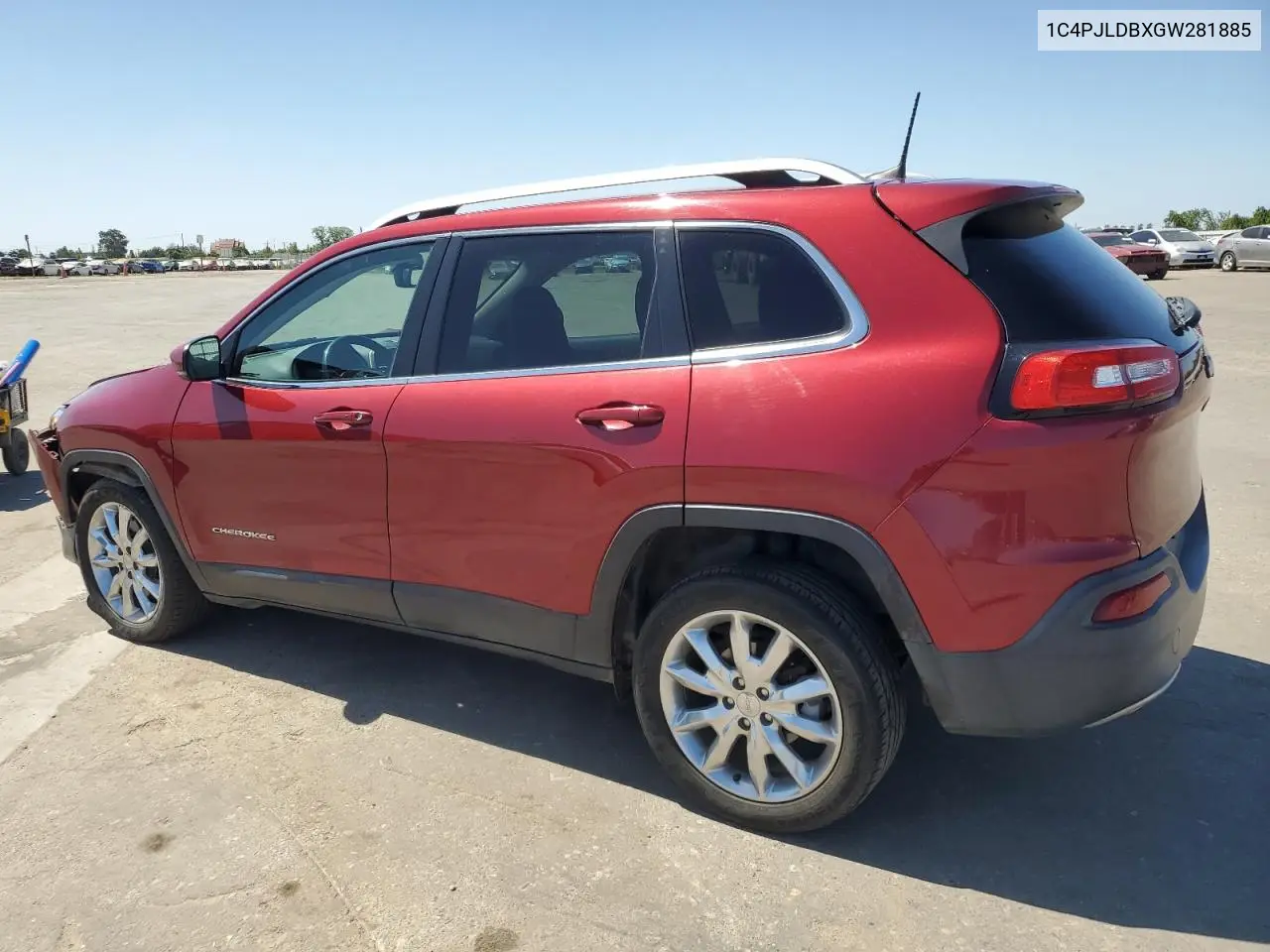 2016 Jeep Cherokee Limited VIN: 1C4PJLDBXGW281885 Lot: 57126395