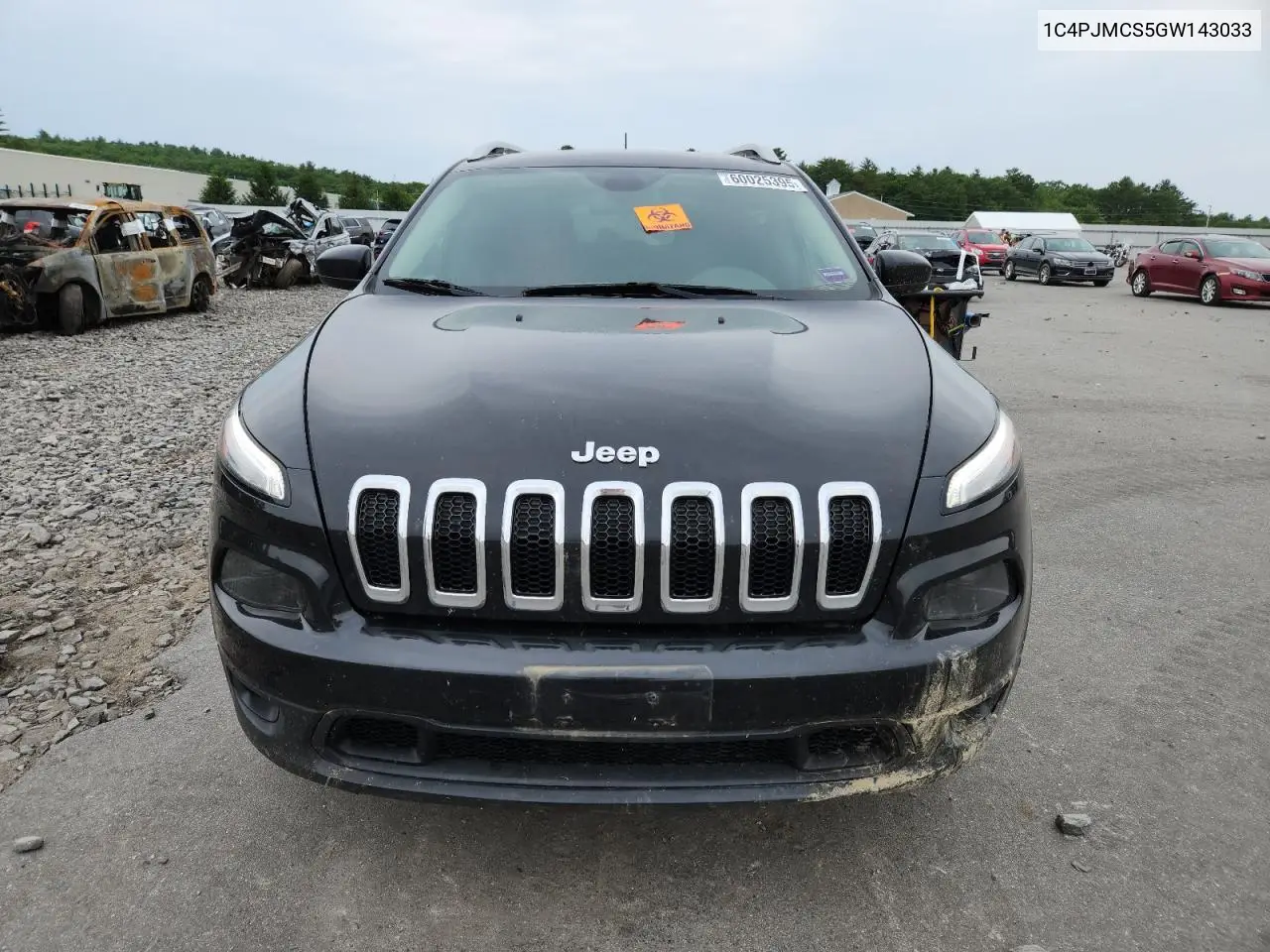 2016 Jeep Cherokee Latitude VIN: 1C4PJMCS5GW143033 Lot: 60025395